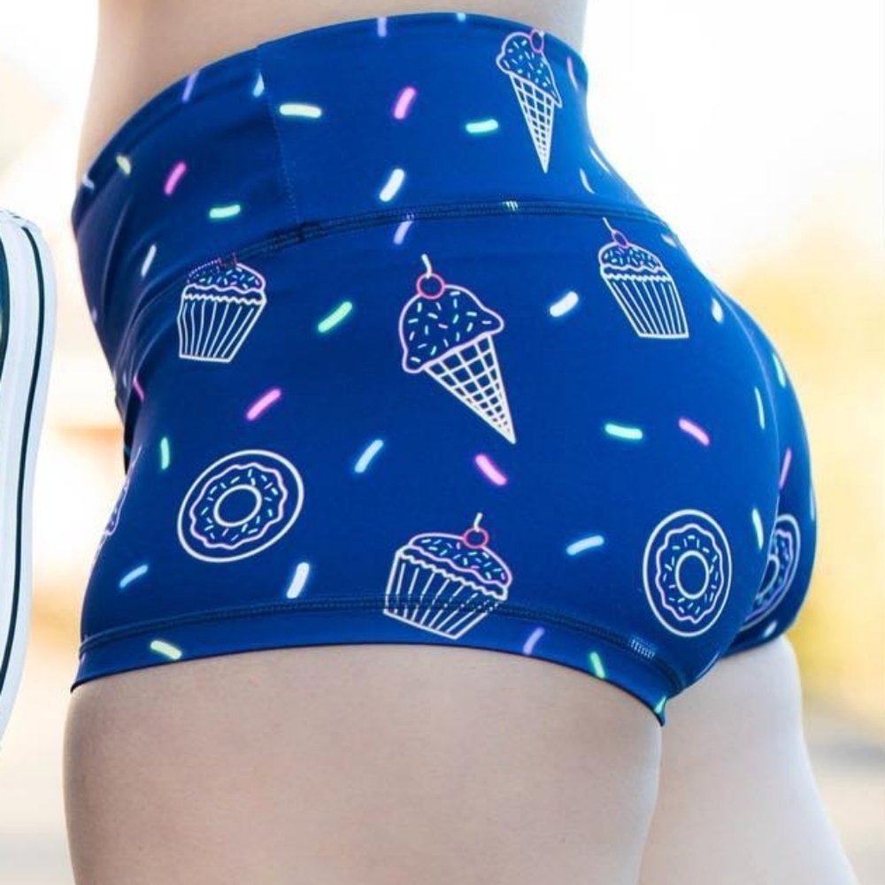 Feed me fight me Neon Snacks Shorts